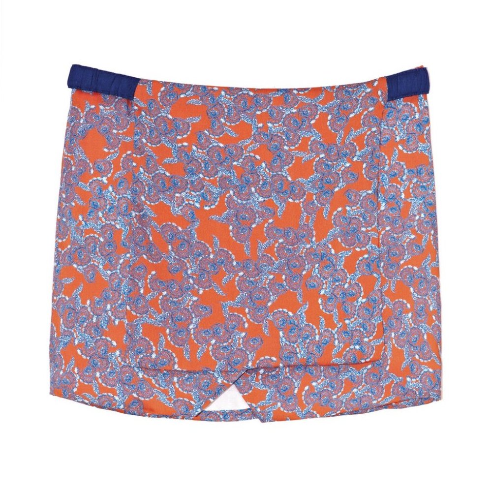 Thakoon Addition Paisley Front Panel Miniskirt sz2